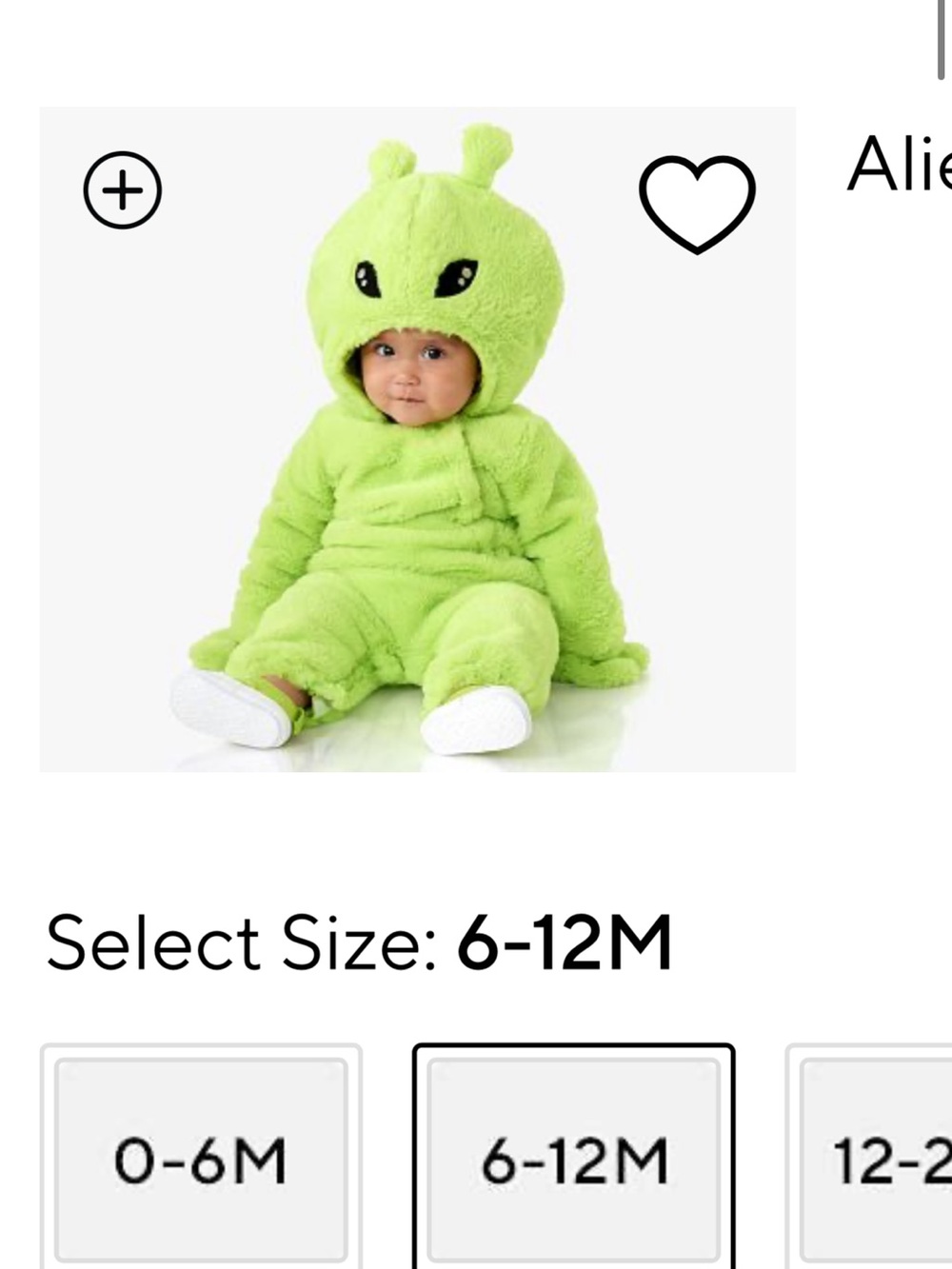 Pottery Barn Kids Plush Alien Hooded Costume - Lime Green